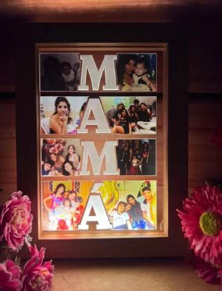 Cuadro LED MAMÁ con collage familiar · Fotografía 4