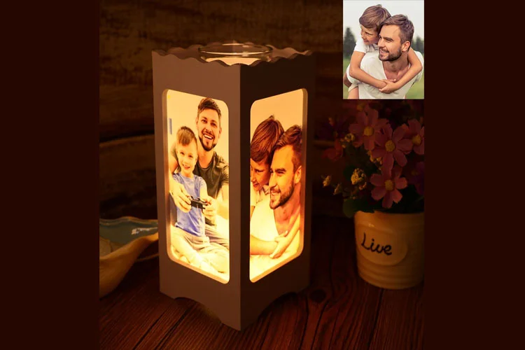 Lámpara linterna personalizada de cuatro imágenes